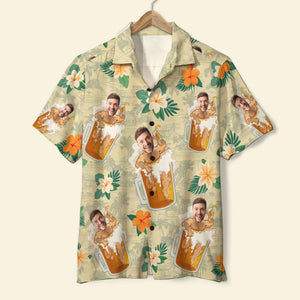 Custom Photo Gifts For Beer Man Hawaiian Shirt 03NATN070624 - Hawaiian Shirts - GoDuckee