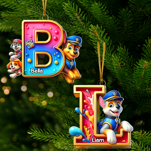 Custom Letter Gifts For Cartoon Lover Christmas Ornament 01xqpu261024 - Ornament - GoDuckee