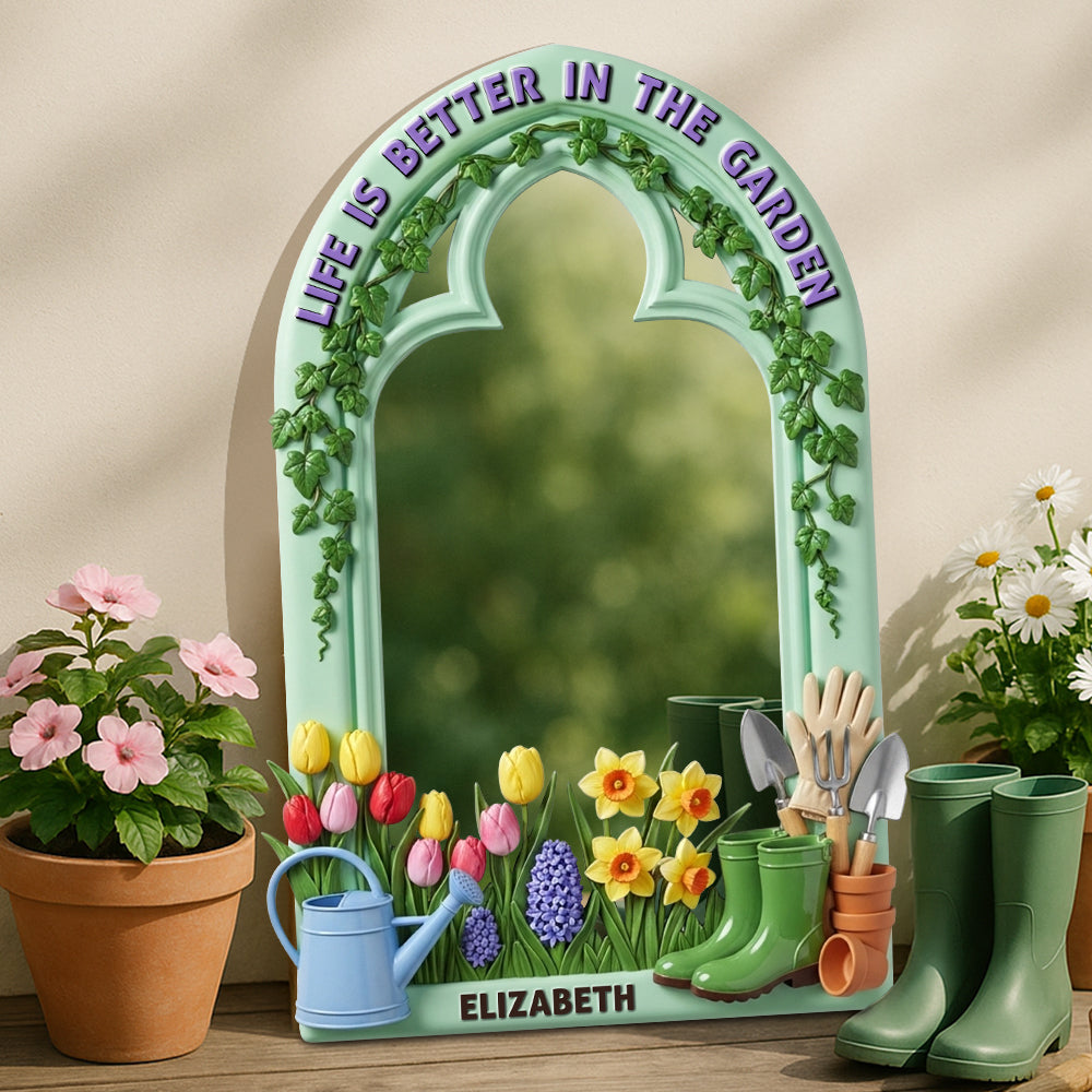 Gardening Wall Hanging Mirror Personalized Gifts For Gardeners 04PGDT300725 - Mirror - GoDuckee