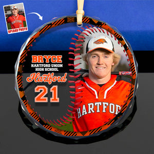 Custom Photo Gifts For Baseball Lovers Christmas Ornament 04ACDT081024 - Ornament - GoDuckee