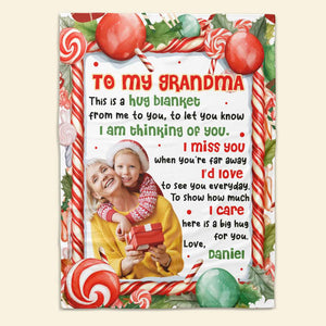 Custom Photo Gifts For Grandma, Christmas Blanket 04PGMH111024 - Blanket - GoDuckee