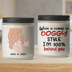 Personalized Gifts For Couple Scented Candle When It Comes To Doggy Style - Scented Candle - GoDuckee
