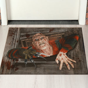 Gift For Horror Movie Lover, Personalized Doormat, Halloween Slasher Doormat, Halloween Gift 01QHXX160823 - Doormat - GoDuckee