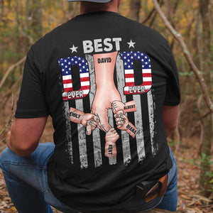 Best Dad Ever, Personalized Shirt, Holding Hands with Dad Shirt, Father's Day, Birthday Gift For Dad - Shirts - GoDuckee