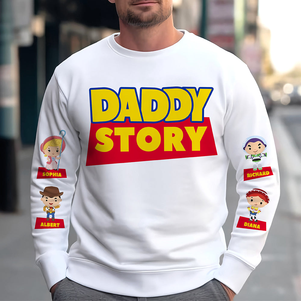 Daddy Story Shirt Personalized Gifts For Dad 022KAQN150425 - AOP Products - GoDuckee