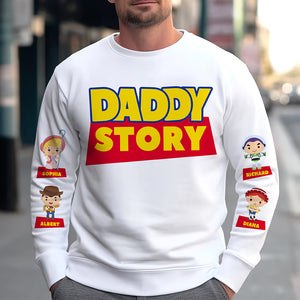 Daddy Story Shirt Personalized Gifts For Dad 022KAQN150425 - AOP Products - GoDuckee