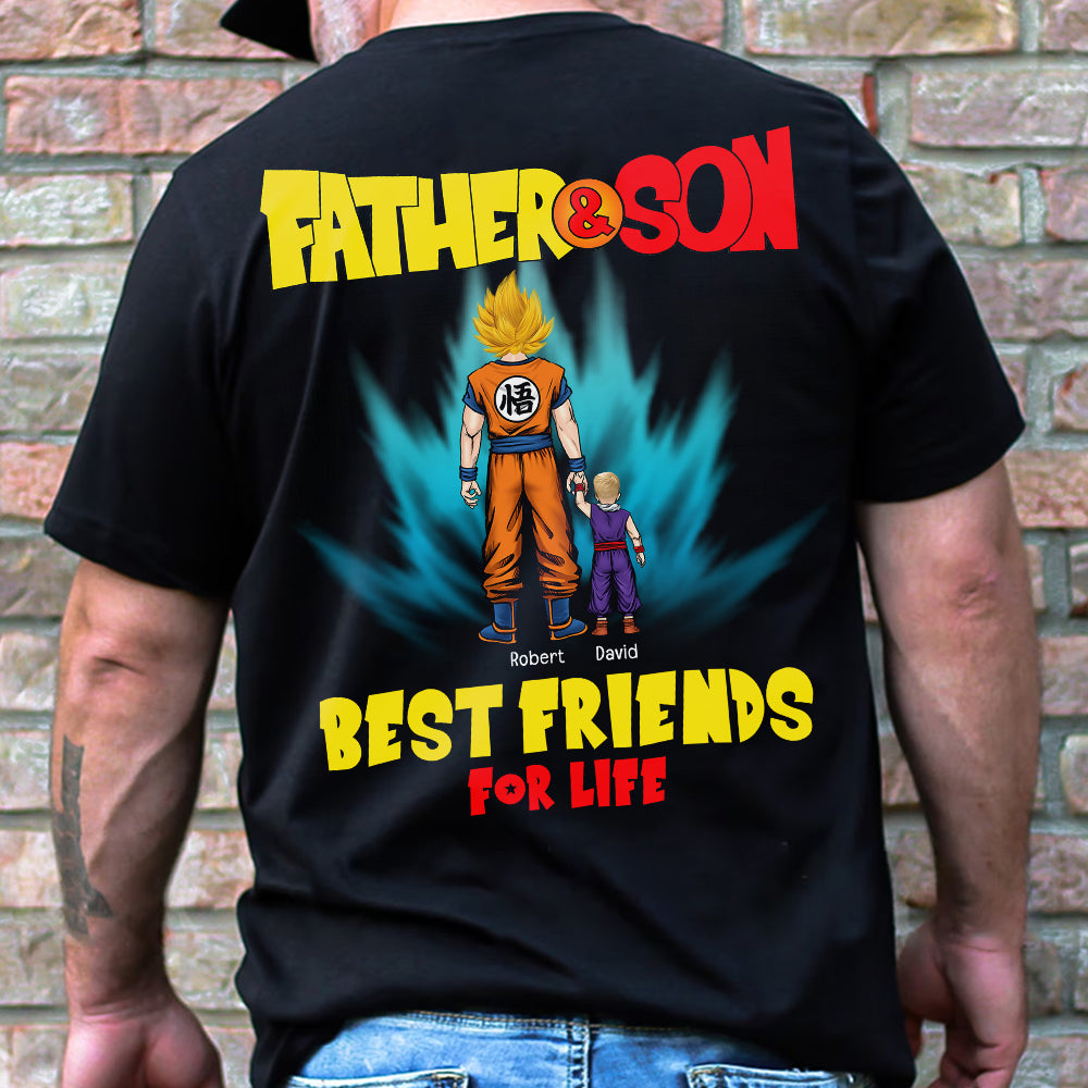 Father And Son Best Friends For Life 05qhqn010623hh Personalized Shirt - Shirts - GoDuckee