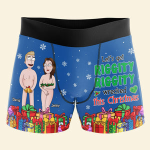 Personalized Gifts for Him, Funny Cartoon Couple Man Boxer 01TOTN170824HG - Boxer Briefs - GoDuckee