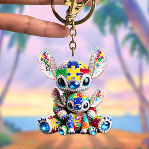 Autism Dad Keychain - Personalized Gifts For Dad 04TGQN140525 - Keychains - GoDuckee