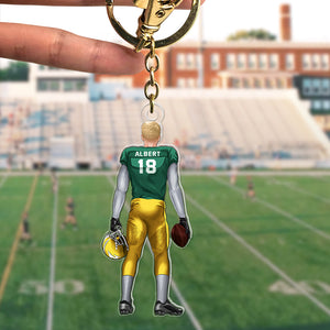 Personalized Gifts For Football Player Keychain 02acqn111224tm - Keychains - GoDuckee