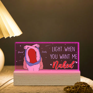 Personalized Gifts For Husband LED Light 04ohpu170624 Naughty Couple - Led Night Light - GoDuckee