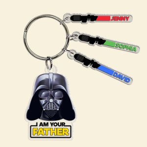 Personalized Gifts For Dad Keychain Lightsword Kids 06NATN031224 - Keychains - GoDuckee