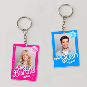 Romantic Couple, Custom Couple Keychains, Personalized Couple Keychains, Couple Gifts, Gifts For Him, Gifts For Her, 04napo080823 - Keychains - GoDuckee