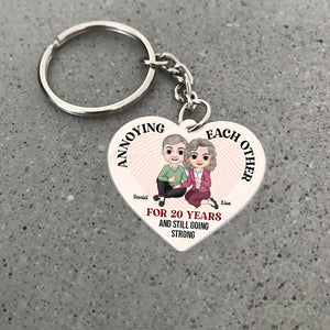 Annoying Each Other, Gift For Couple, Personalized Keychain, Couple Keychain, Couple Gift - Keychains - GoDuckee