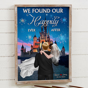 We Found Our Happily Ever After Personalized Wedding Couple Canvas Print 02NATN220723TM - Poster & Canvas - GoDuckee