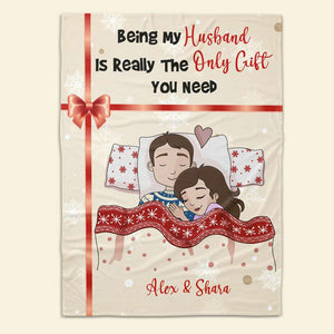 Personalized Gift For Couples, Couple Christmas Blanket 01TOMH231024HG - Blanket - GoDuckee