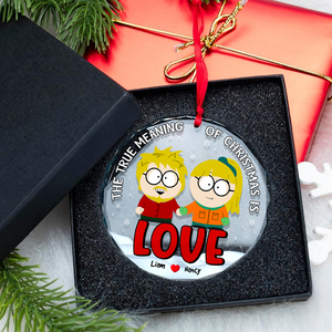 Personalized Gifts For Couple Christmas Ornament, Cartoon Character 03tgpu281024hg - Ornament - GoDuckee