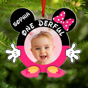 Cute Kid Custom Photo Custom Age Ornament, Gift For Grandchildren 02QHQN171123 - Ornament - GoDuckee