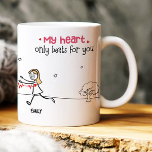 My Love Will Always Be You, Gift For Couple, Personalized Mug, Stick Couple Coffee Mug. Couple Gift - Coffee Mug - GoDuckee