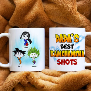 Dada's Best Shots, Gift For Dad, Personalized Mug, Funny Sperm Kids Mug 04TOHN140923HA - Coffee Mug - GoDuckee