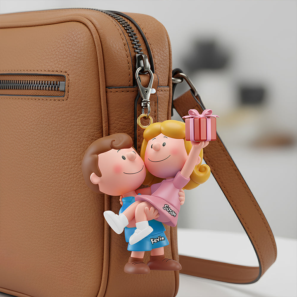 Forever Love Keychain Personalized Gifts For Couple 01OHDT041225 - Keychains - GoDuckee