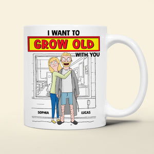 Personalized Gifts For Couple Coffee Mug 04xqtn271224hg I Want To Grow Old With You - Coffee Mug - GoDuckee