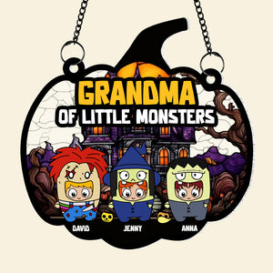 Personalized Gifts For Grandma Suncatcher Acrylic Halloween With Kids 02XQTN280824PA - Ornament - GoDuckee