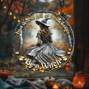 Personalized Halloween Gifts For Witch Lovers Suncatcher Ornament 02DGMH140924 - Ornament - GoDuckee