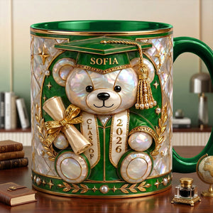 Lovely Bear - Celebrate Graduation Accent Mug - Personalized Gifts For Graduates 04tytn080526 - Coffee Mug - GoDuckee