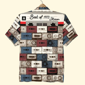 Cassette Vintage Audio Personalized Hawaiian Shirt Gift For Audiophile- GZ-HW-04QHTN130623 - Hawaiian Shirts - GoDuckee