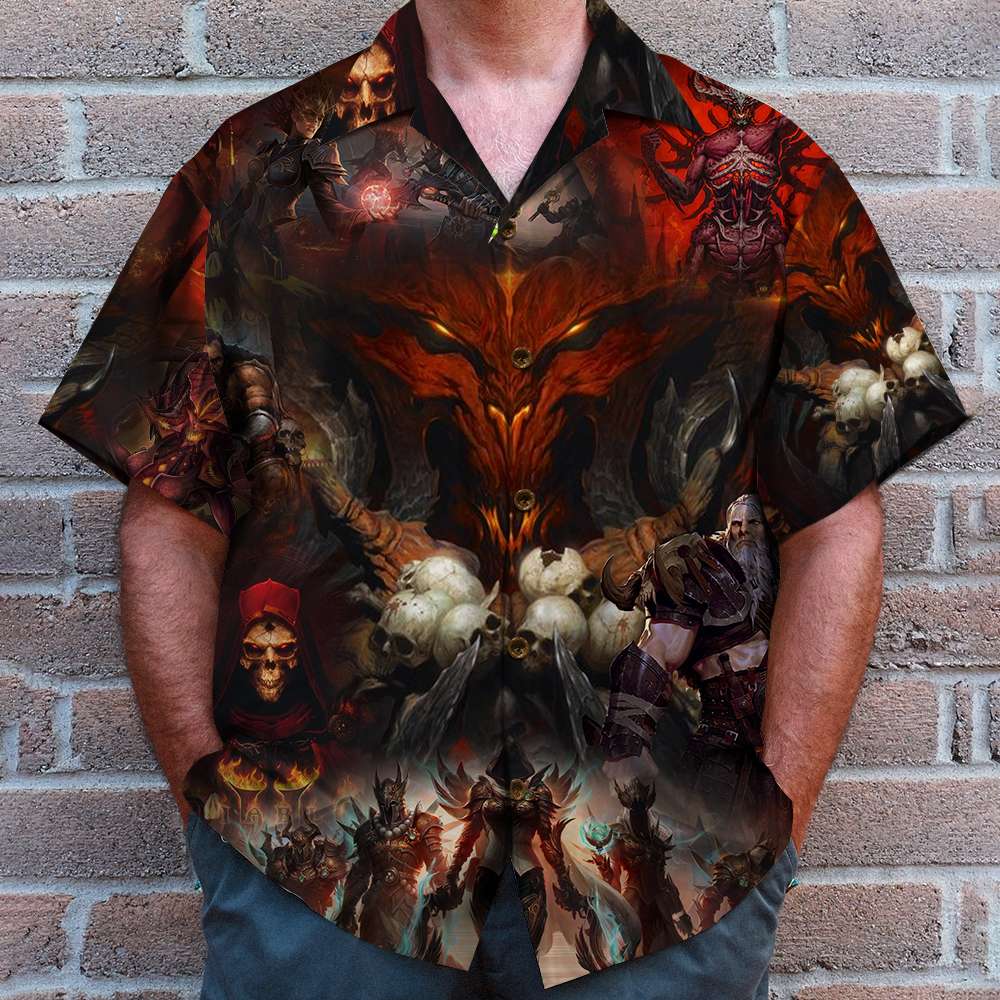 Devil Hawaiian Shirt - GZ-HW-04QHTN140623 - Hawaiian Shirts - GoDuckee