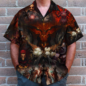 Devil Hawaiian Shirt - GZ-HW-04QHTN140623 - Hawaiian Shirts - GoDuckee