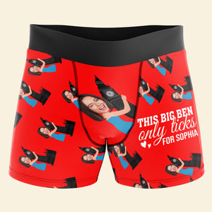 Personalized Gifts For Him Men Boxer Briefs This Big Ben Only Ticks For You - Boxer Briefs - GoDuckee