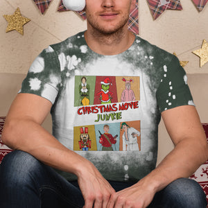 Christmas Movie Junkie, Gift For Christmas, Personalized Shirt, Xmas Character AOP Shirt, Christmas Gift 03HUHN171023 - AOP Products - GoDuckee