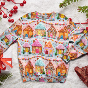 Christmas Embroidery Seamless Pattern, Xmas Shirt, Gift For Christmas - AOP Products - GoDuckee