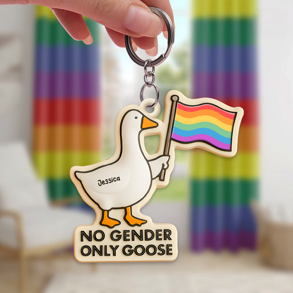 LGBT Goose Keychain - Personalized Gifts For LGBT 03hupu130525 - Keychains - GoDuckee