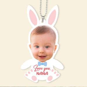 Custom Photo Gifts For Grandma Car Hanging Ornament I Love You Nana - Ornaments - GoDuckee