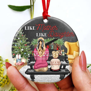 Gift For Family, Personalized Ornament, Piano Family Teaching Ornament, Christmas Gift - Ornament - GoDuckee