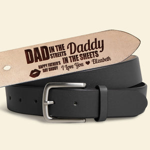 Personalized Secret Message Men's Belt 02KADT210524 - Belts - GoDuckee