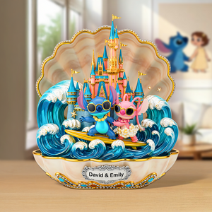 Summer Couple Acrylic Plaque - Personalized Gifts For Couple 04ohpu110625 - Shaped Plaques - GoDuckee