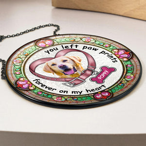 Custom Photo Gifts For Pet Lovers Christmas Stained Glass 09ACDT090924 - Ornament - GoDuckee