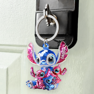 Monster Dad Keychain - Personalized Gifts For Dad 03tgpu280425 - Keychains - GoDuckee