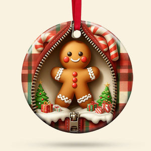 Santa Claus Snowman Gingerbread Ceramic Ornament 03xqtn290824 Christmas Gift - Ornament - GoDuckee