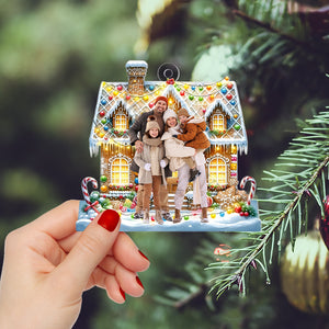 Custom Photo Gifts For Family Christmas Ornament 04dgtn210924 Christmas House - Ornament - GoDuckee