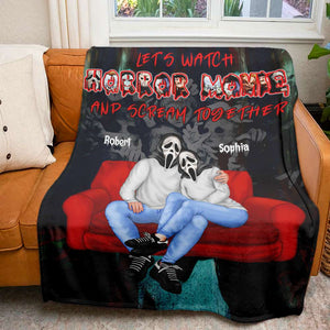 Personalized Gifts For Couple, Horror Couple Blanket 01TODC160724PA - Blanket - GoDuckee