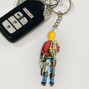 Lineman Keychain - Personalized Gifts For Lineman 07HUPU080725 - Keychains - GoDuckee
