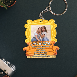 Custom Photo Gift For Friends Keychain, Besties Will Always Be There For You 03qhpu131224 - Keychains - GoDuckee