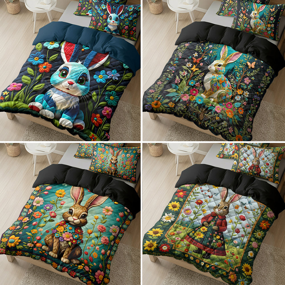Gifts For Rabbit Lovers Quilt Bed Set 03HULU170125 - Blanket - GoDuckee
