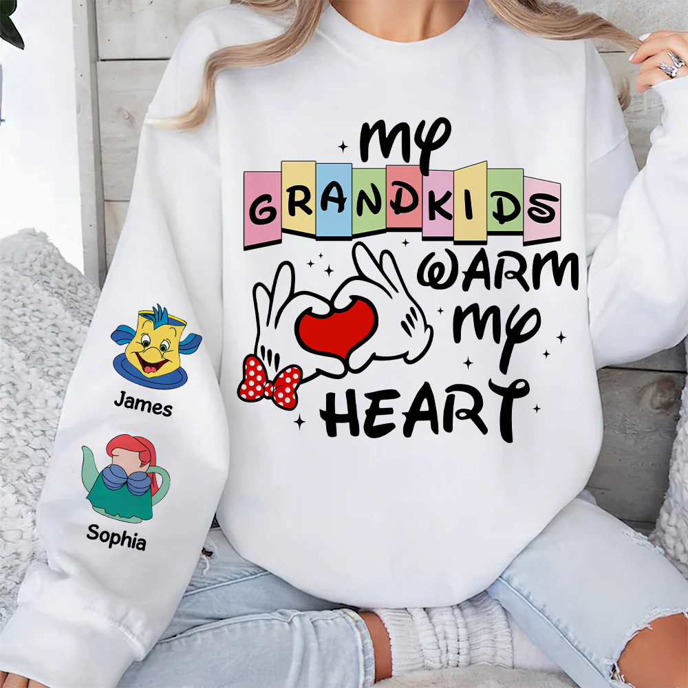 Personalized Gifts For Grandma 3D Shirt 01ohpu190225 Grandkids Warm My Heart - AOP Products - GoDuckee