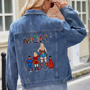 Personalized Gifts For Mom Denim Jacket Mom 03qhqn010424pa - Denim Jacket - GoDuckee